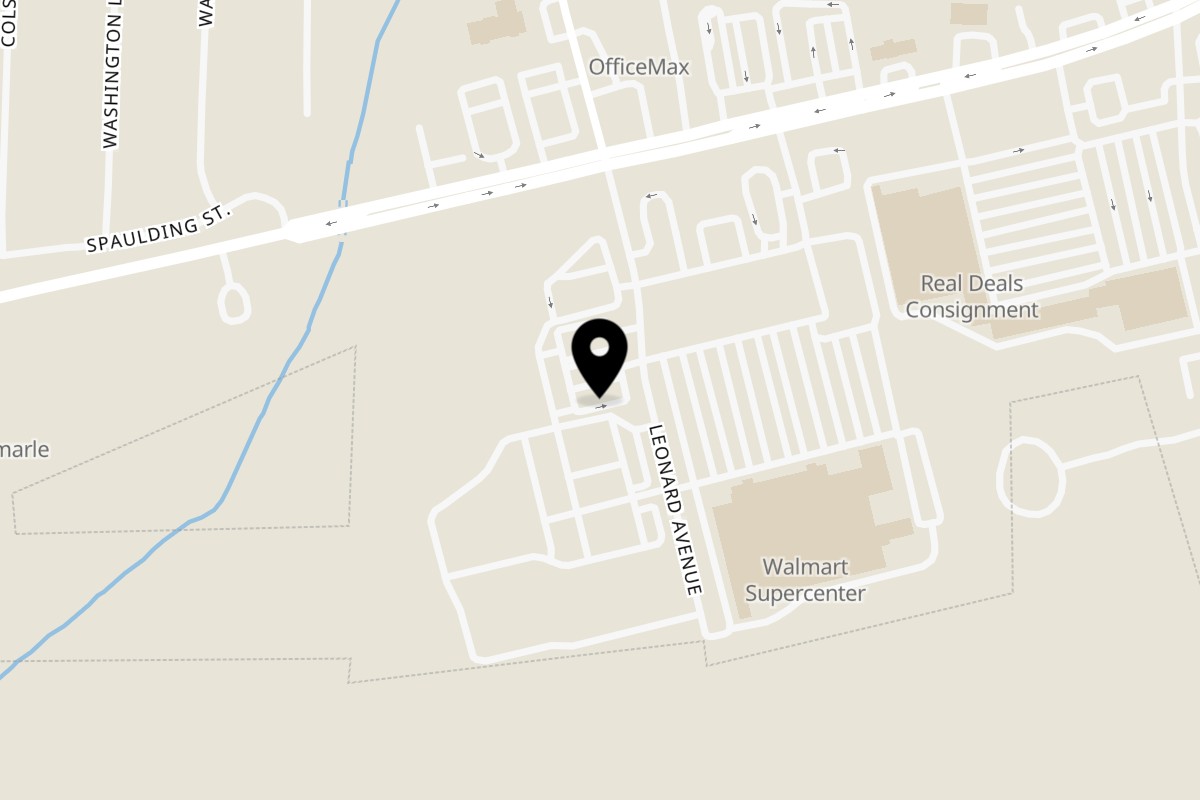 Map showing the location of Little Tokyo Leonard Avenue on 730 Leonard Ave in Albemarle